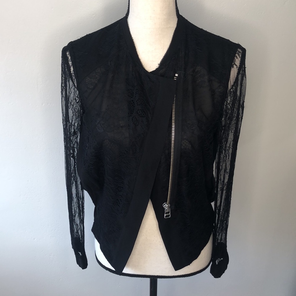 Chelsea and Walker Silk and lace jacket